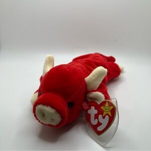Ty Beanie Babies Snort the Bull Retired With Tags Baby 1995